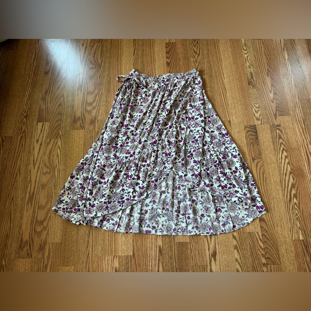 ba&sh Floral Wrap Skirt